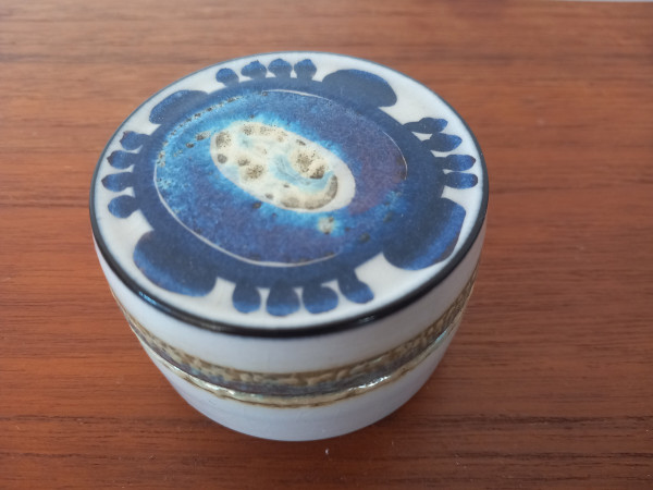 Royal Copenhagen Aluminia Lidded Box Kari Christensen 1960s Rare Danish Design