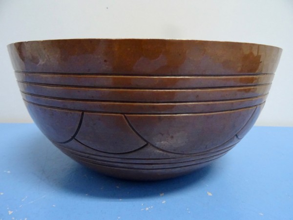 Harald Buchrucker Bowl Copper Art Deco Bauhaus Copper Bowl 1930 Werkbund