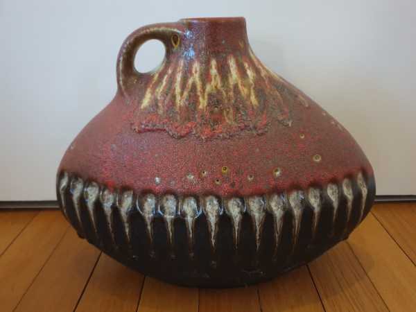 Carstens Keramik große Vase Bodenvase 70er fat lava Designclassics24