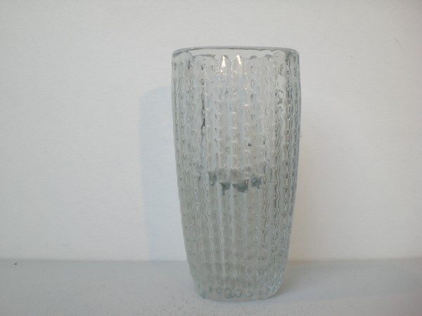 Heavy vase with relief pattern - Ingridglas