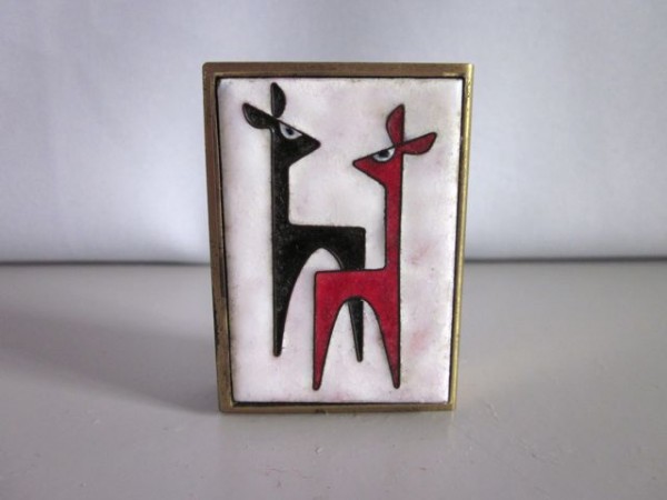 Enameled case for matches - era Bunge