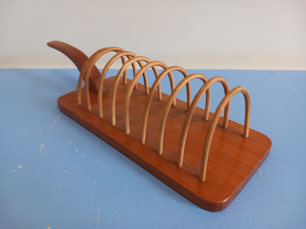Karl Holmberg Toastständer aus Holz – Schweden, 50er-Jahre Design