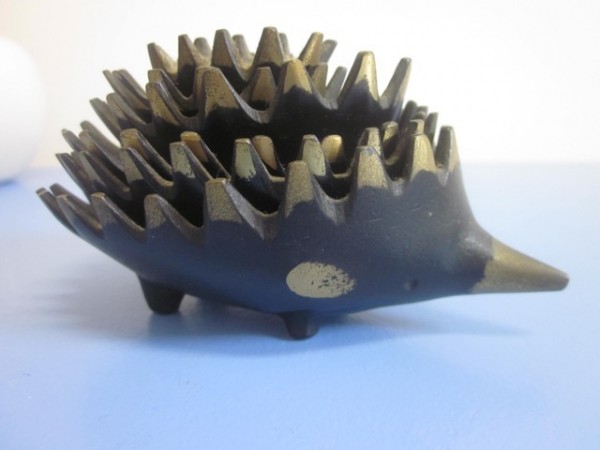 Walter Bosse Ascher Igel 6-teilig Messing 50er selten