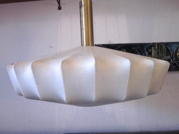 Huge Cocoon pendant lamp era Flos Nelson mid-century