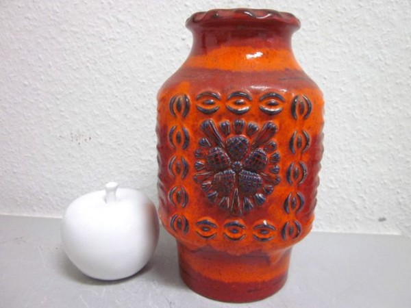Duemler & Breiden Relief Germany pop art ceramic vase 70s design