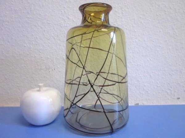 Art Decó Fadenglas grosse Vase Glasvase era Loetz Lötz Kralik