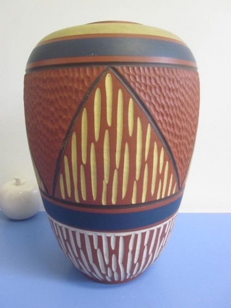 Hükli Bodenvase Klinker 50er mid-century