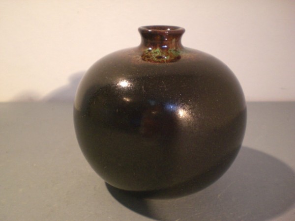 Ball-shaped vase Karlsruher Majolika - M- Katzer