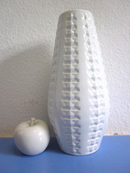 Schumann Arzberg Op art Vase Reliefdekor 70er-Jahre