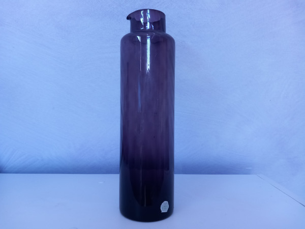 Schwedische Glaskaraffe Swedish Glass 50er-Jahre / violettes Glas