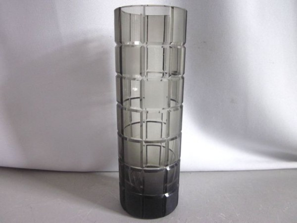 Smoke-coloured cylinder vase - Rosenthal 1960s