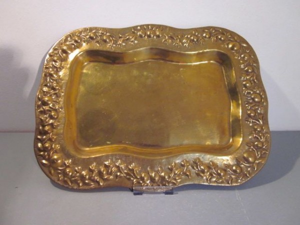 Fine Art Nouveau tray - hand-hammered