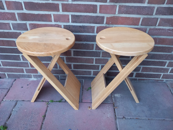 Adrian Reed Suzy Hocker Klapphocker Holz 80er Jahre