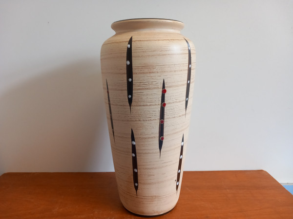 Jasba Vase 127/25 – West German Pottery, 60er-Jahre midcentury design
