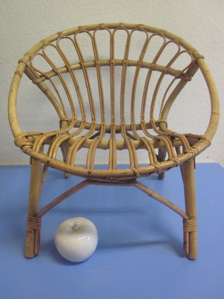Mid-century bamboo chair for children 1950s