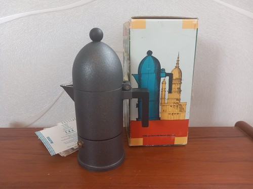 ALESSI La Cupola Espressokocher B9095/1 Aldo Rossi schwarz OVP unbenutzt