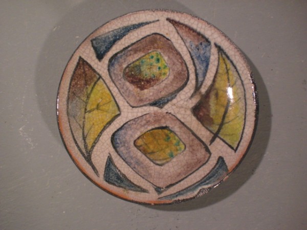 Plate with geometrical decor - Fritz Hudler
