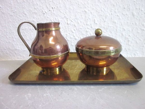 Harald Buchrucker - sugar bowl & creamer on tray