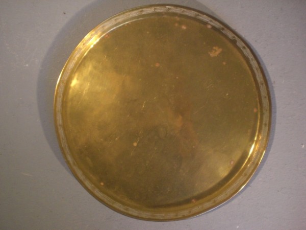 Brass serving tray - Eva von Stoessel