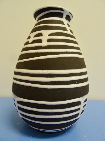 Schlossberg-Keramik Vase decor Roulette ceramic vase 50s design Liesel Spornhauer