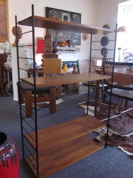 Grosses Standregal im String Stil 50er 60er mid-century