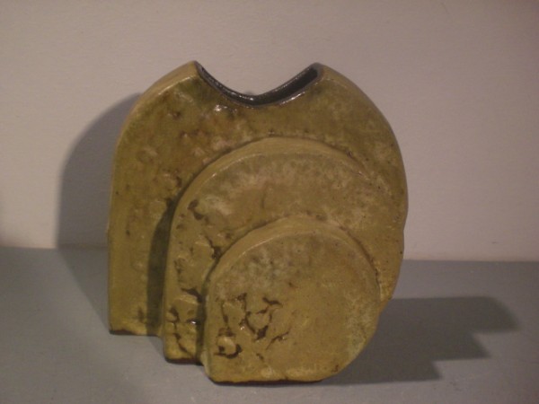 Vase in Scheibenform - Helmut Schäffenacker