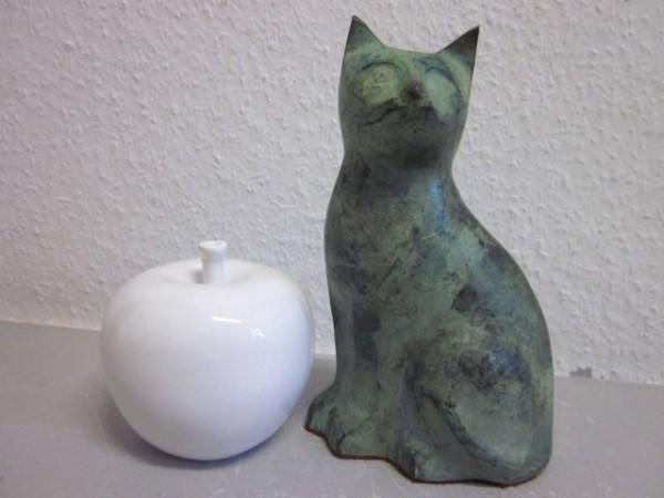 Bronzeskulptur Katze - Deutschland - um 1950