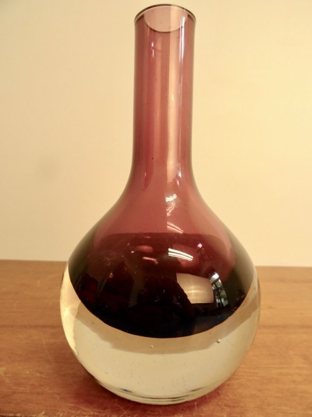 Riihimäen Lasi Oy Vase Glass Vase Finland Tamara Aladin midcentury modernist-Copy