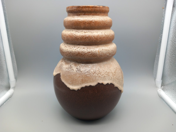 Scheurich Vienna Vase Keramik Keramikvase 70er braun Modell 269-22