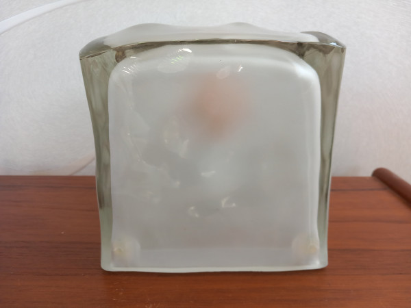 Ikea Iviken Lamp Table Lamp Cube Glass Lamp Ice Block Vintage Design 1990s