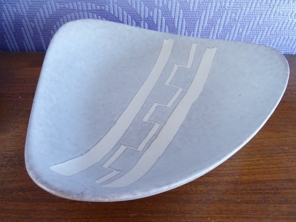 Scheurich tall ceramic bowl midcentury modernist 60s 70s
