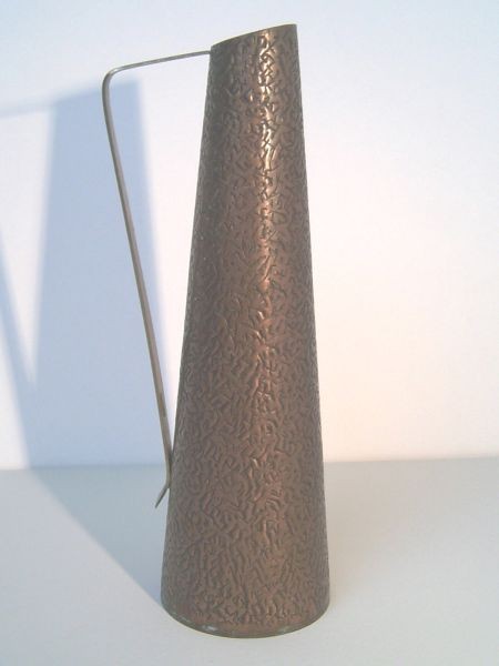 huge copper can with structure decor