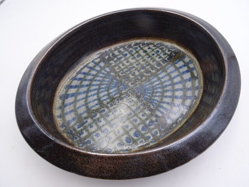 Hans und Renate Heckmann huge studio art pottery bowl 1970s