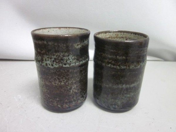 Zwei Vasen Becher Bechervasen - Roger Collet Vallauris