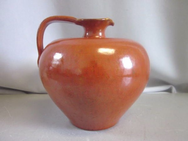 Jug vase in orange - Hansa Gotha pottery