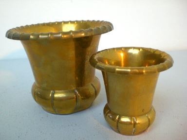 Zwei Jugendstil-Vasen aus Messing - WMF