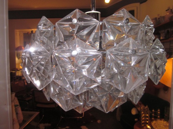 Kinkeldey opulente Lampe Hängelampe Kristall 70er
