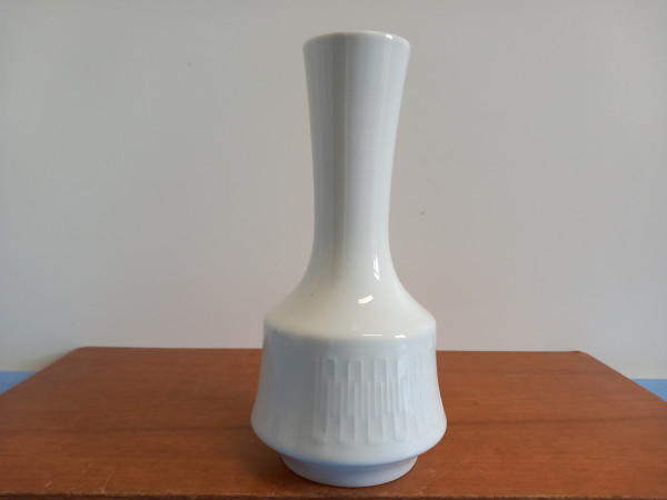 Hutschenreuther Porzellanvase Weiß 60er Design sehr formschön
