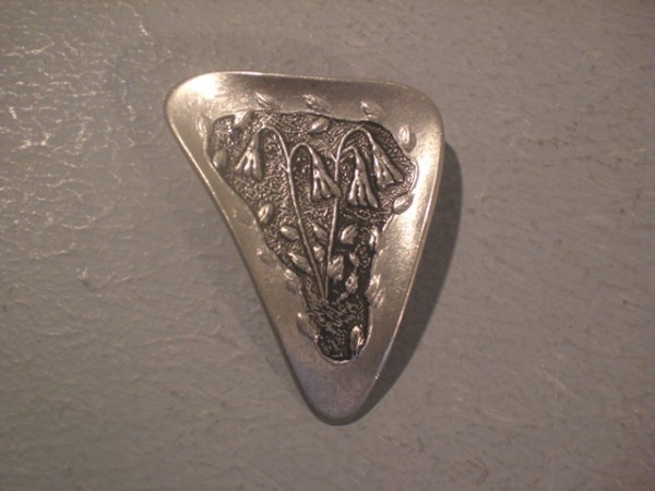 Swedish pewter brooch - 1950s