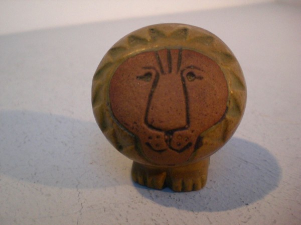 Art pottery LION - Lisa Larsson for Gustvsberg Sweden