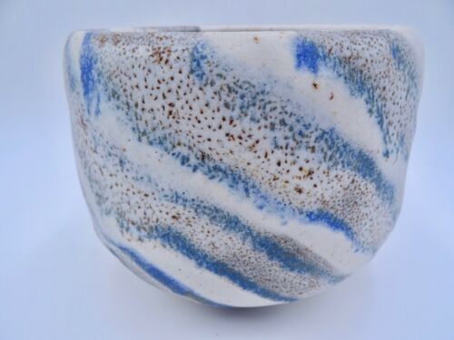 Hans und Renate Heckmann große Vase Studiokeramik Kumme Keramik blau selten