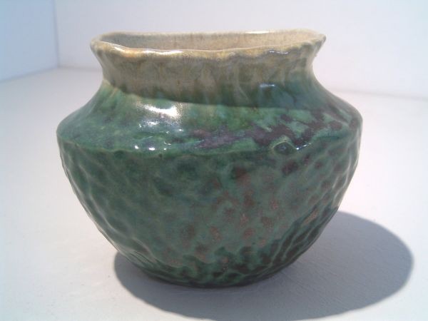 Small green Art Deco vase