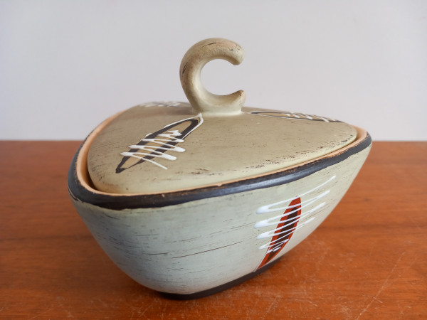 Eckhardt & Engler Keramik Deckeldose 3039 15 50er Jahre Mid Century
