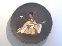 Ruscha Wandteller mit Geisha-Motiv Ruscha Wandteller mit Geisha-Motiv