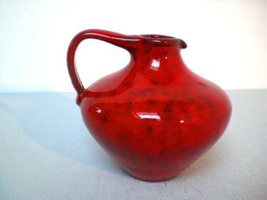 Rote Krugvase - Willy + Elli Kuch