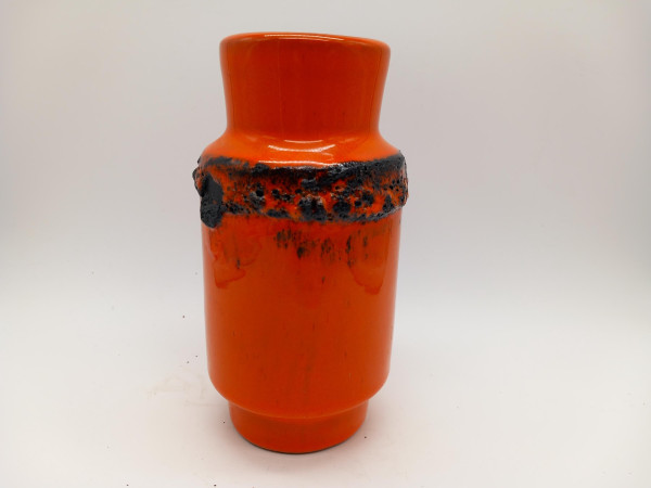 Kreutz Vase orange Keramik Keramikvase fat lava 60er 70er WGP Designclassics24
