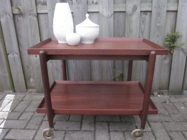 Pould Hundevad serving cart - side table - rosewood