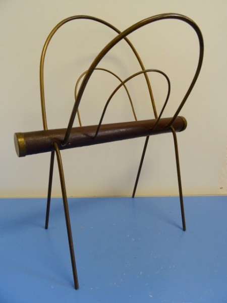Carl Auböck magazine rack 1950s 