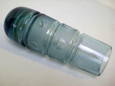 Vase with lense cut decor Art Deco