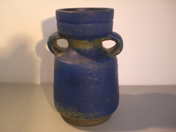 Blue-green vase Karlsruhe Majolika - Fridegart Glatzle